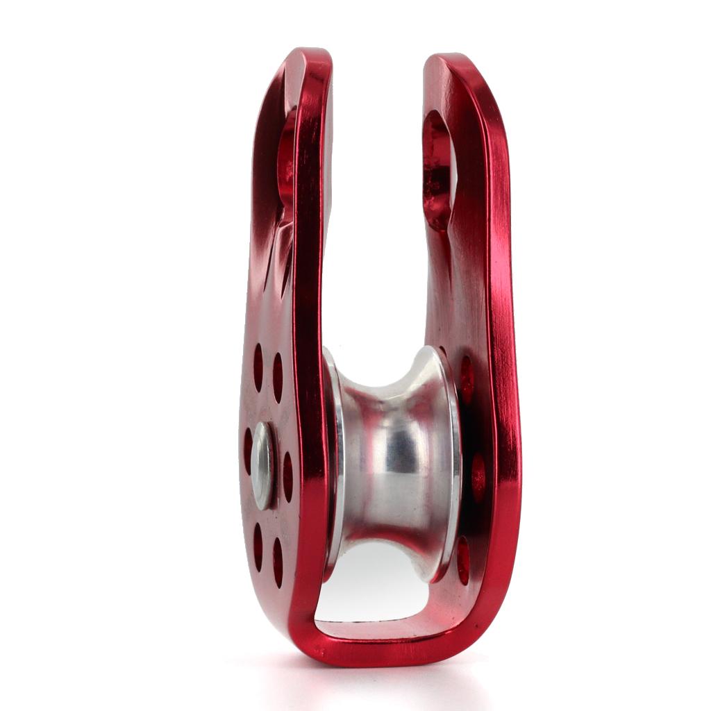 Outdoor Sport Climbing Gear - ロッククライミング用ローププーリー 20KN、固定式シングルホイール、アルミニウム製、屋外スポーツ用具、樹木作業員および救助活動用。