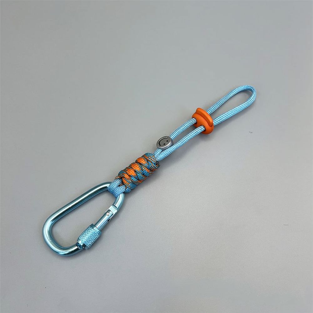 Outdoor Sport Climbing Gear - アウトドア、ハイキング、キャンプ、スポーツに便利なパラコード製ウォーターボトルストラップ。金属製のD型カラビナ付き。