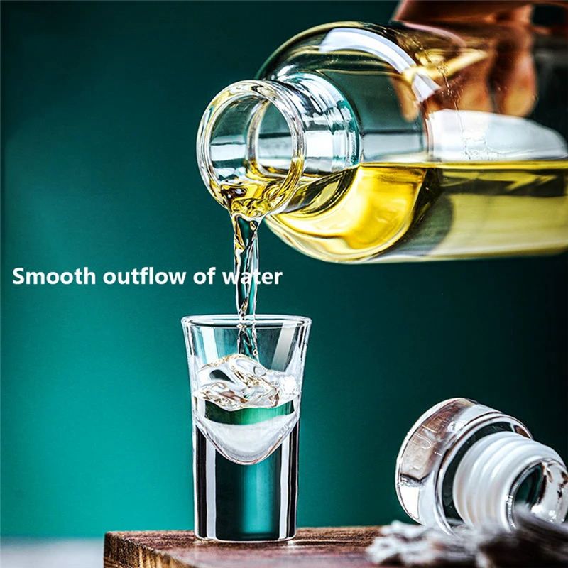 Outdoor Sport Glass Water Bottle - ABUN ホウケイ酸ガラス製 スポーツ用水筒 750ml、持ち運び可能な時間表示付き密閉容器。ジム、オフィス、アウトドアでの使用に最適。