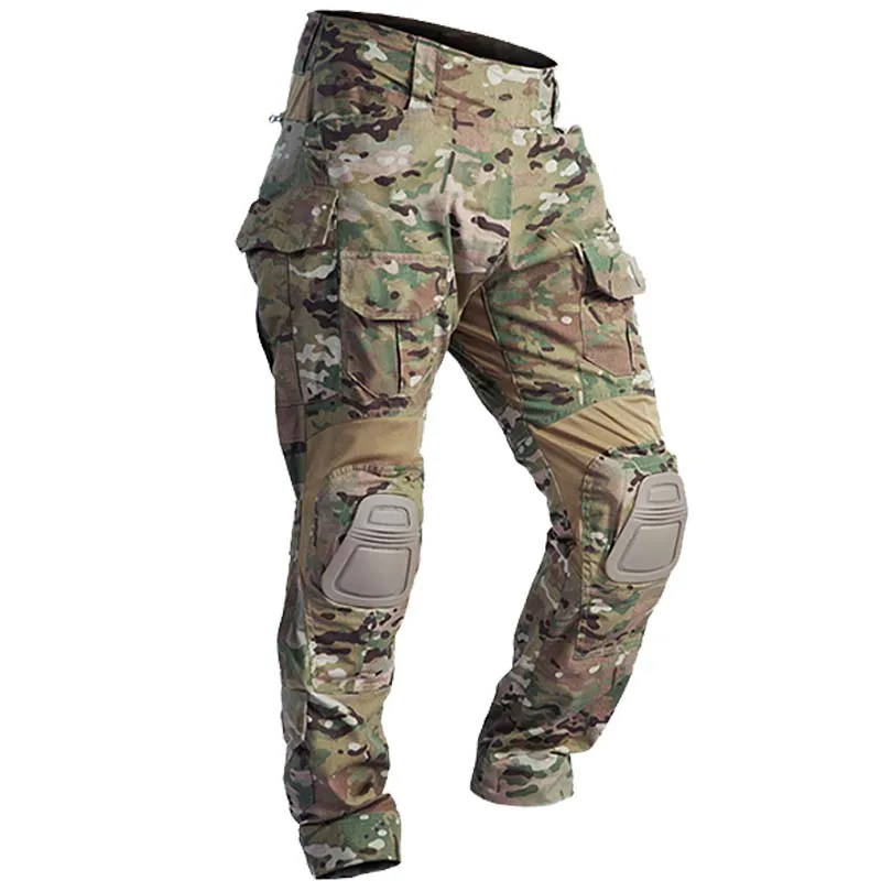Outdoor Sport Climbing Gear - G3 コンバットパンツ + パッド弾性スポーツパンツ戦術ギア CP クライミング迷彩屋外戦術パンツエアガンカーゴカジュアルワークズボン