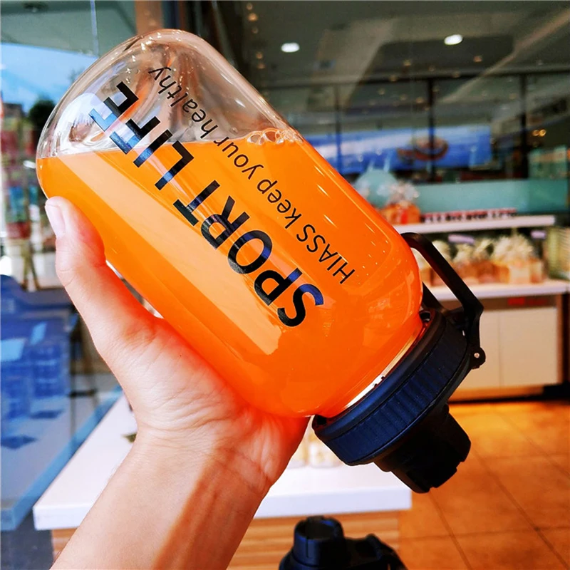 ポータブルスポーツガラス瓶,大容量,700ml/1000ml - Outdoor Sport Glass Water Bottle のレビューと価格