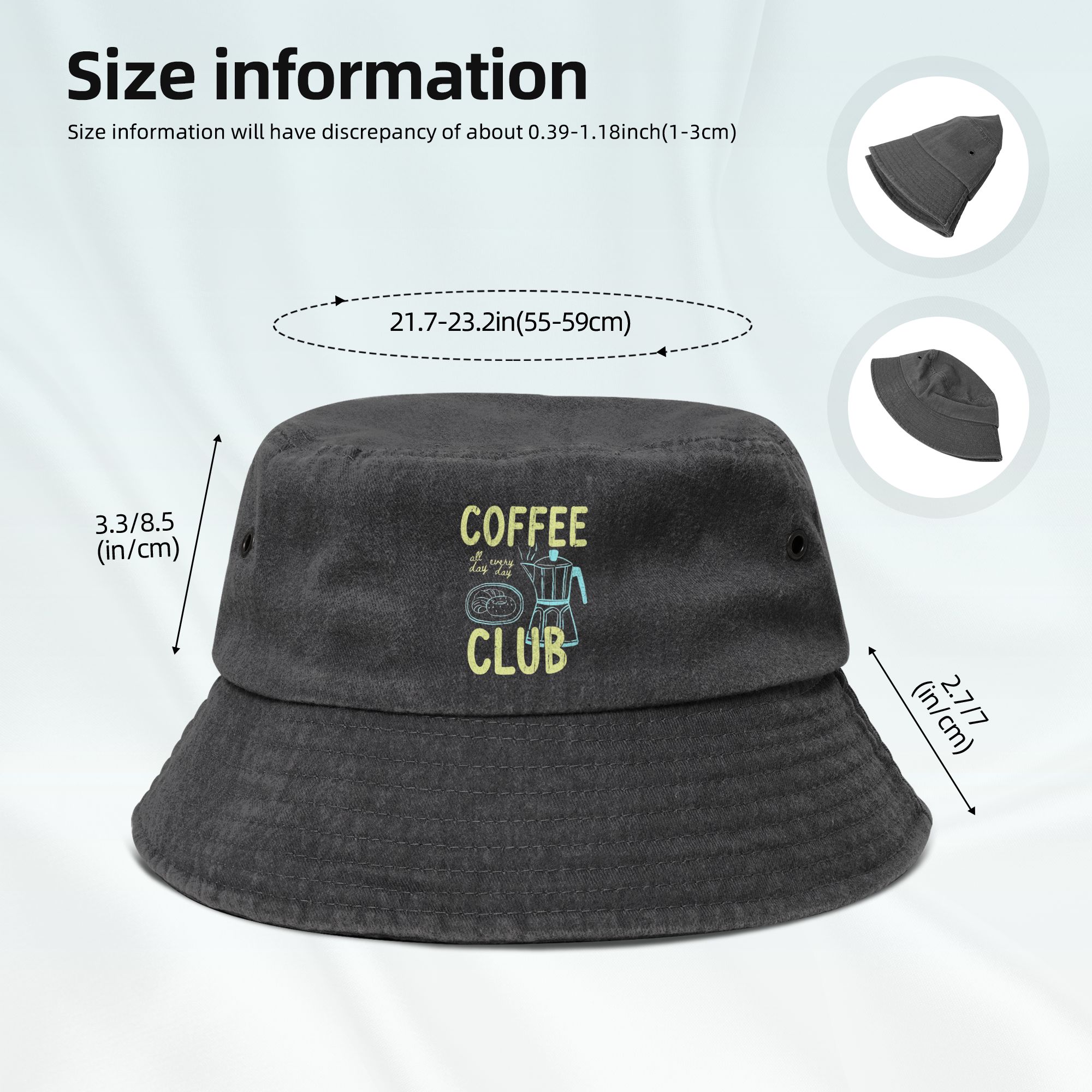 コーヒクラブ愛好家向けバケットハット ユニセックス 折りたた - Outdoor Sport Club のレビューと価格