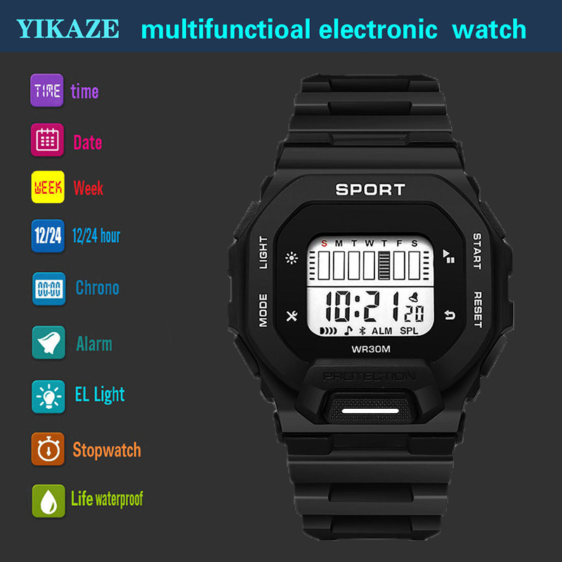 YIKAZE メンズ スポーツウォッチ 防水 LED デジタ - Outdoor Sports Adventure のレビューと価格