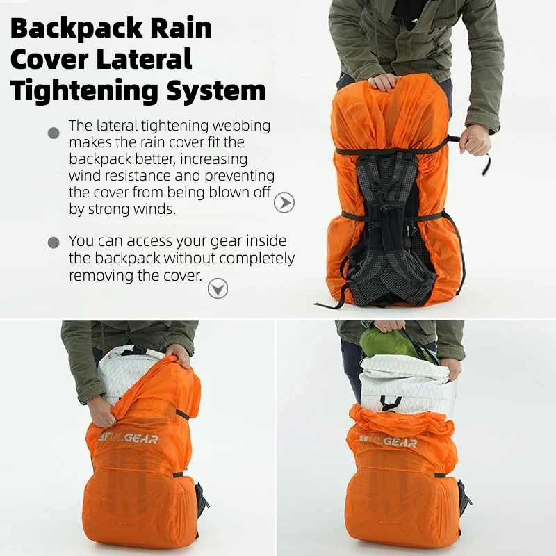 3F UL GEAR 20-85L バックパックレインカバー - Outdoor Sport Climbing Gear のレビューと価格