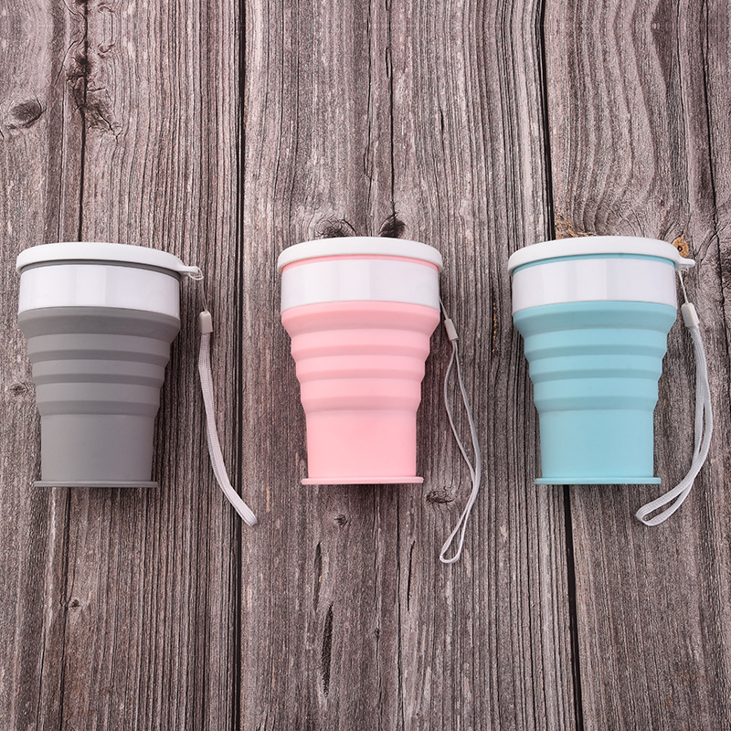 キャンプ用折りたたみ式シリコンカップ,ポータブル,伸縮式,屋 - Outdoor Sport Glass Water Bottle のレビューと価格