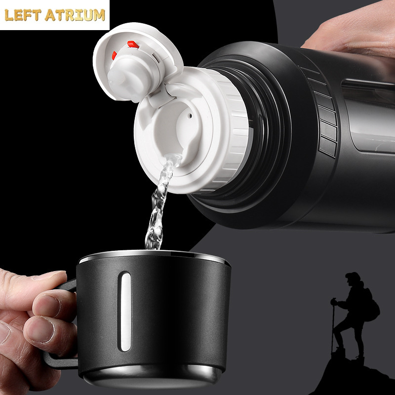 大容量2Lガラス製ウォーターボトル、ストレーナー・インフュー - Outdoor Sport Glass Water Bottle のレビューと価格